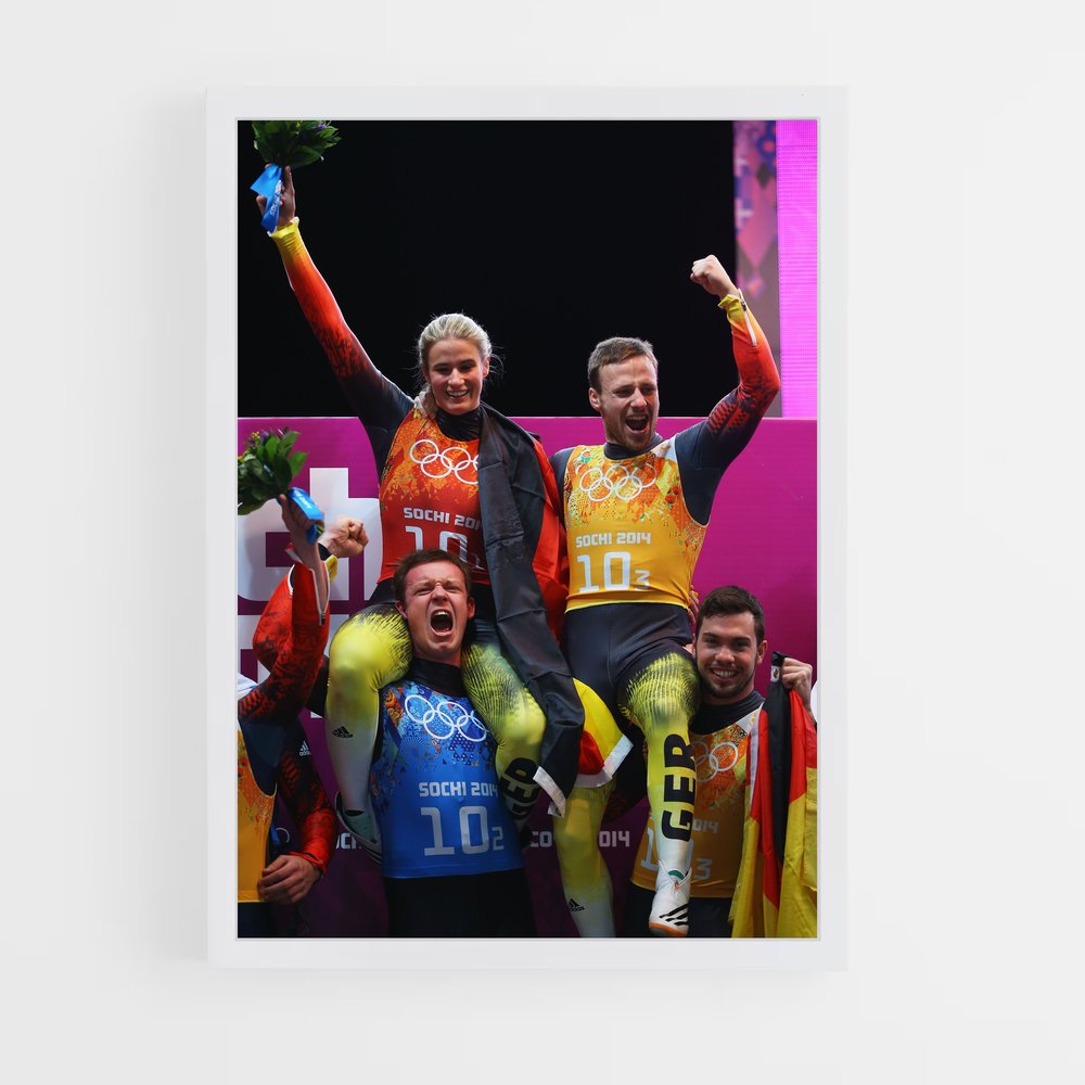 Poster Fête des Fleurs – affiche Luge (vue 3)